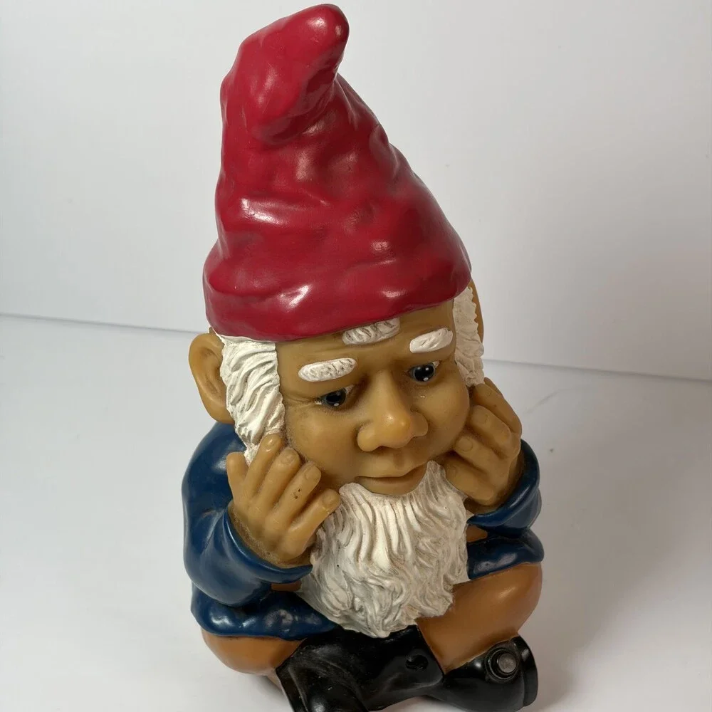 Gemmy Motion Detecting Talking Garden Gnome Lawn Decor Hear No Evil 12